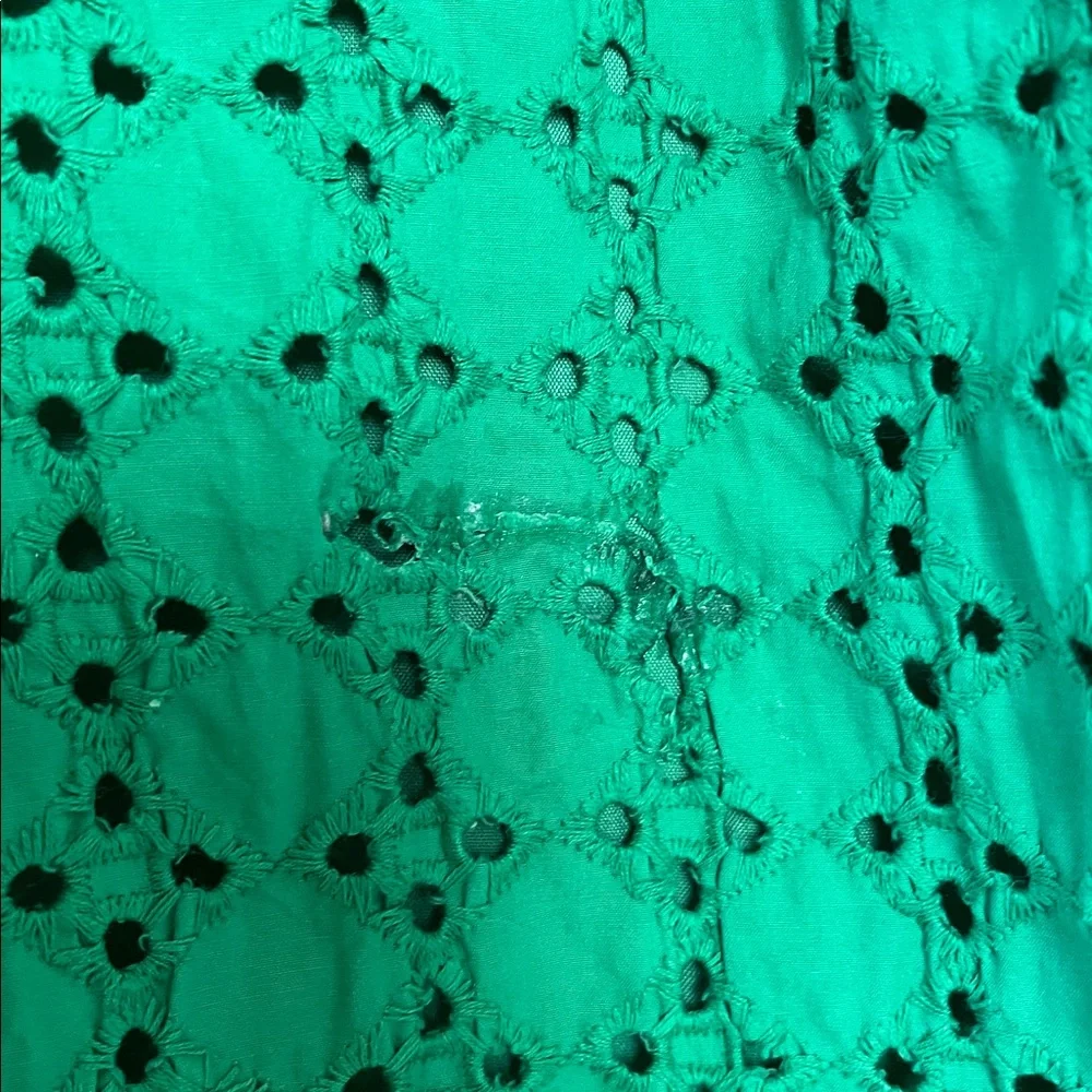 Tuckernuck Hyacinth House Green Eyelet Midi Tryall Dress Women’s Size S - Picture 6 of 7